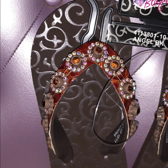 New Girls Blazin Roxx Flip-Flop Sandals - Picture 2 of 4